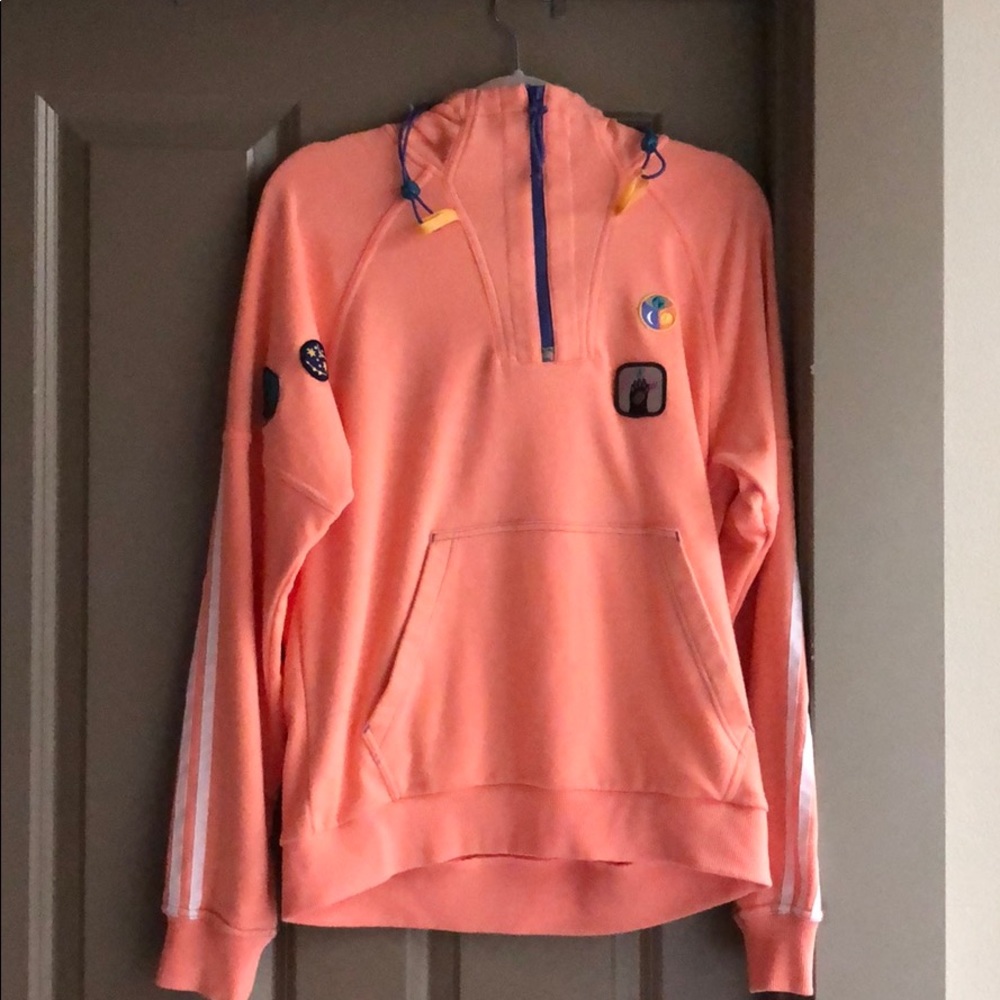 Adidas x Pharrell Williams Stripe sleeved hoodie
